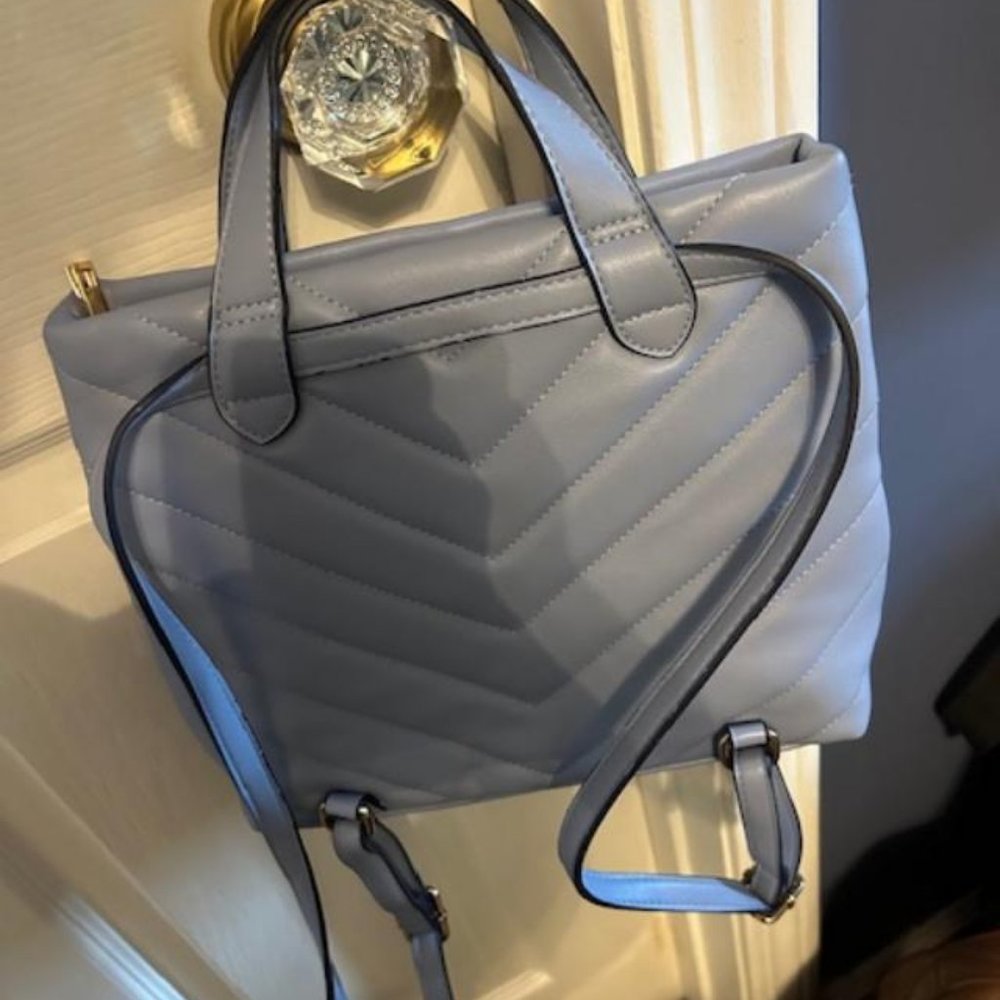 Light Blue Leather Bag